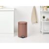 Brabantia NewIcon acél pedálos szemetes - szaténrózsaszín taupe 20L