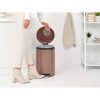 Brabantia NewIcon acél pedálos szemetes - szaténrózsaszín taupe 20L