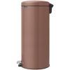 Brabantia NewIcon acél pedálos szemetes - szaténrózsaszín taupe 30L