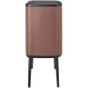 Brabantia Bo Touch Bin acél nyomófedeles szelektív szemetes lábakkal - szaténrózsaszín taupe 11+23L