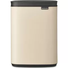   Brabantia Bo Waste Bin szemetes felnyitható fedéllel, fali/álló - világos bézs 4L