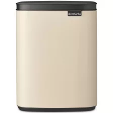   Brabantia Bo Waste Bin szemetes felnyitható fedéllel, fali/álló - világos bézs 7L