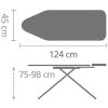 Brabantia vasalódeszka, gőzállomáshoz - megnyugtató tenger, 124x45cm