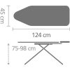 Brabantia vasalódeszka, fix támasz - ekrü, 124x45cm