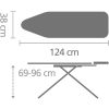 Brabantia vasalódeszka, gőzállomáshoz - PerfectFlow friss fuvallat, 124x38cm