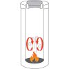 Brabantia Flame Guard önoltó szemetes - rozsdamentes acél, fényes 30L