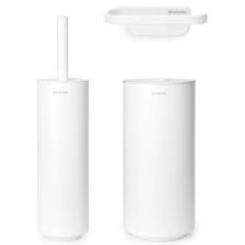 Brabantia MindSet 3db-os WC pipere szett Fehér