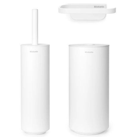 Brabantia MindSet 3db-os WC pipere szett Fehér