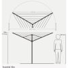 Brabantia Essential kültéri ruhaszárító állvány - betonlapba, 30m