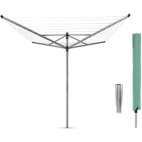 Brabantia Lift-O-Matic kültéri forgatható, állítható ruhaszárító állvány védőzsákkal - földbe szúrható 50m