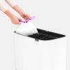 Brabantia Bo Touch Bin acél nyomófedeles szelektív szemetes lábakkal - fehér 3x11L