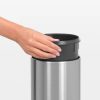 Brabantia Touch Bin acél fali/álló nyomófedeles szemetes - rozsdamentes acél, selyem matt 3L