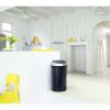 Brabantia Touch Bin New XXL acél nyomófedeles szemetes - matt fekete test, selyem ujjlenyomatmentes fedő 60L