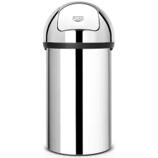   Brabantia Push Bin XXL nyomófedeles szemetes - rozsdamentes acél, fényes 60L