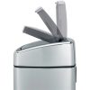 Brabantia Touch Bin fali/álló nyomófedeles szemetes - rozsdamentes acél, fényes 10L