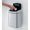 Brabantia Touch Bin fali/álló nyomófedeles szemetes - rozsdamentes acél, fényes 10L