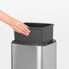 Brabantia Touch Bin fali/álló nyomófedeles szemetes - rozsdamentes acél, selyem ujjlenyomatmentes 10L