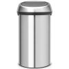 Brabantia Touch Bin New XXL acél nyomófedeles szemetes - rozsdamentes acél, selyem ujjlenyomatmentes 60L