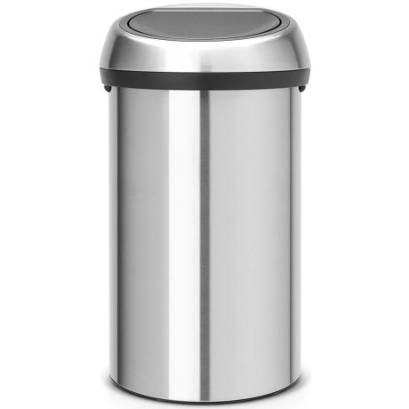 Brabantia Touch Bin New XXL acél nyomófedeles szemetes - rozsdamentes acél, selyem ujjlenyomatmentes 60L