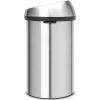 Brabantia Touch Bin New XXL acél nyomófedeles szemetes - rozsdamentes acél, selyem ujjlenyomatmentes 60L