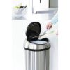 Brabantia Touch Bin New XXL acél nyomófedeles szemetes - rozsdamentes acél, selyem ujjlenyomatmentes 60L