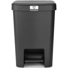 Brabantia StepUp pedálos szemetes - sötét szürke 25L