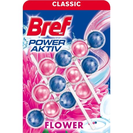 Bref Power Aktiv WC illatosító Virág 3db-os