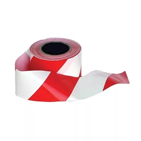 Portwest BT10 Jelzőszalag piros-fehér 75mm x 500m