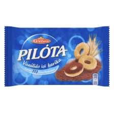 Győri Pilóta Vaníliás karika tejcsokis 150g