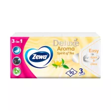 Zewa Deluxe Spirit of Tea papírzsebkendő - 3 rétegű 90db