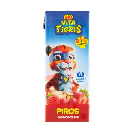 Sió Vitatigris Piros gyümölcs mix 20% 200ml