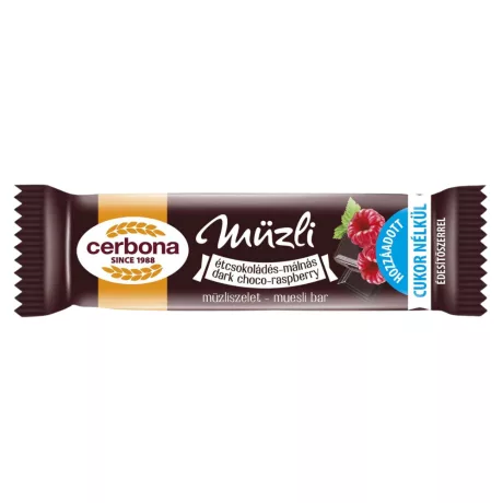 Cerbona Étcsokoládés-Málnás müzliszelet 20g
