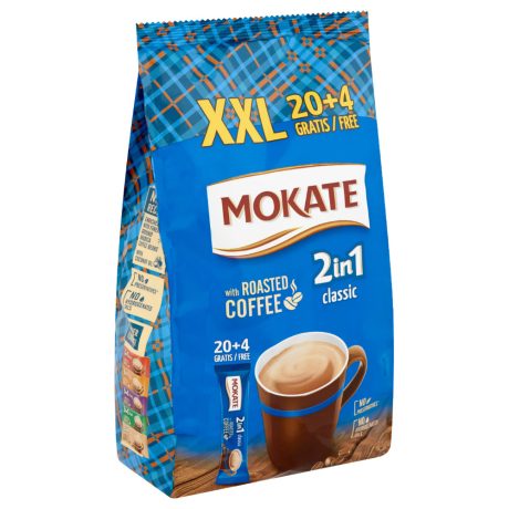 Mokate XXL 2in1 instant kávé Classic 20+4x17g