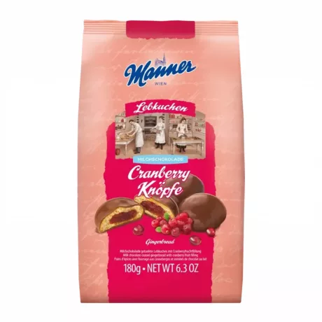 Manner Knöpfe Áfonyás puszedli 180g