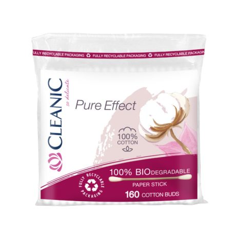 Cleanic PureEffect biológiailag lebomló fültisztító pálca utántöltő 160db