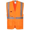 Portwest C357 Hi-vis Executive mellény tablet zsebbel narancs