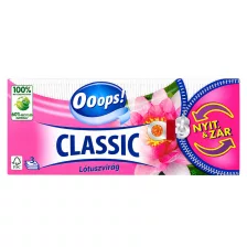   Ooops! Classic papírzsebkendő Lótuszvirág - 3 rétegű, 90db