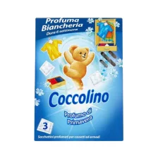 Coccolino illatpárna ruhásszekrénybe Kék 3db