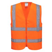 Portwest C375 Hi-Vis cipzáras mellény narancs