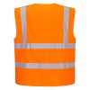 Portwest C375 Hi-Vis cipzáras mellény narancs