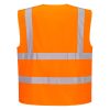 Portwest C375 Hi-Vis cipzáras mellény narancs