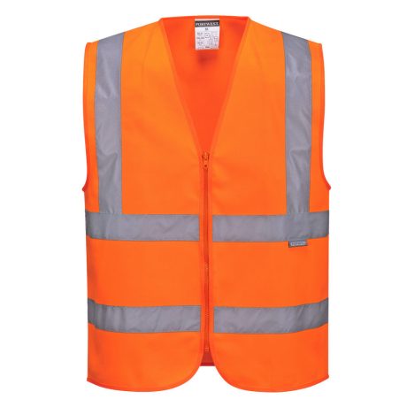 Portwest C375 Hi-Vis cipzáras mellény narancs