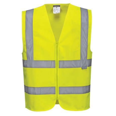 Portwest C375 Hi-Vis cipzáras mellény sárga