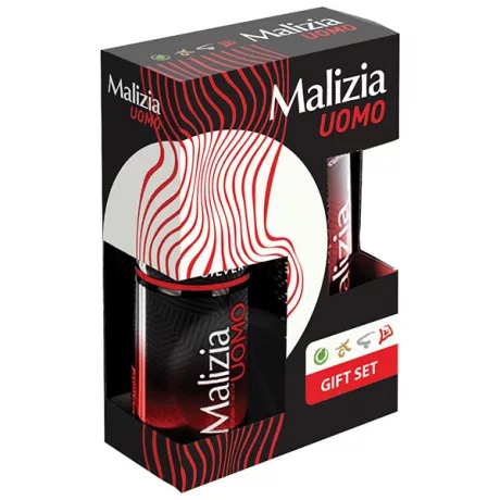 Malizia Men Musk ajándékcsomag tusfürdő + dezodor