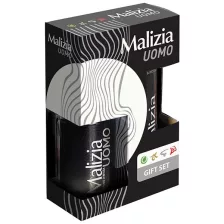 Malizia Men Silver ajándékcsomag tusfürdő + dezodor