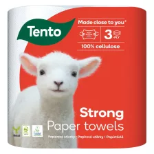   Tento Strong háztartási papírtörlő - 3 rétegű, 2 tekercs