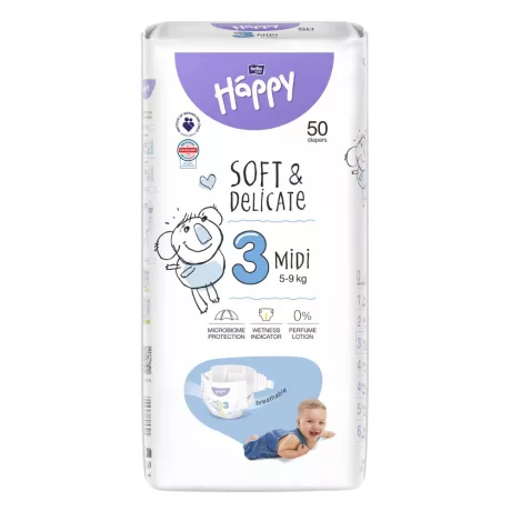 Bella Baby Happy Midi 3 nadrágpelenka 5-9kg 50db