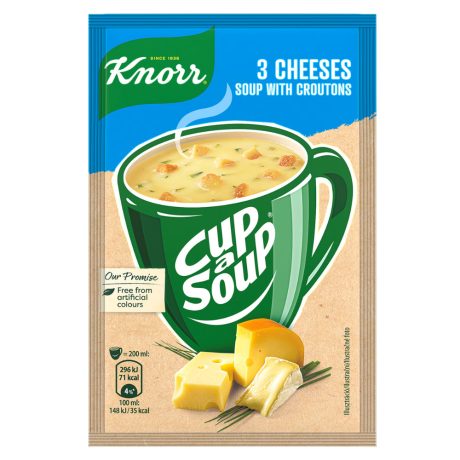 Knorr bögrés leves 3 sajtos 17g