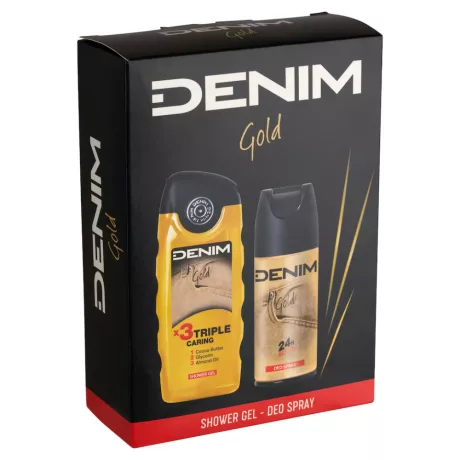 Denim Gold ajándékcsomag tusfürdő + dezodor
