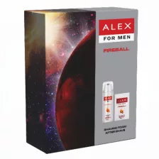 Alex Fireball ajándékcsomag after shave + borotvahab